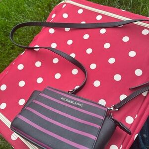 Michael Kors Black and Pink Crossbody Bag